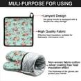 thumbnail image 7 of Pioneer Flower Kitchen Oven Mitt and Pot Holder Sets 2 Pcs for Baking, Cooking and Grilling, Heat Resistant Up To 392 °F, 7 of 7