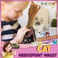 thumbnail image 5 of Kit de billetera Needlepoint Craftiloo para niños, bordado Arts Cat, 5 of 5