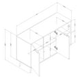 thumbnail image 3 of South Shore Mezzy, Contemporary Sideboard,  Black, 3 of 13