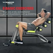 Wonder Core Total Gym Machine Workout Equipment Home Gym, Exercise Equipment Total Gym, Sit up Machine for Abs, Exercise Chair for Total Body Workouts, Ab Rocket Abdominal Trainer