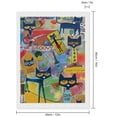 thumbnail image 2 of Pete The Cat Picture Paintings Canvas Diamond Art Prints Wall Hang Decoration Home Game Gifts, 2 of 8