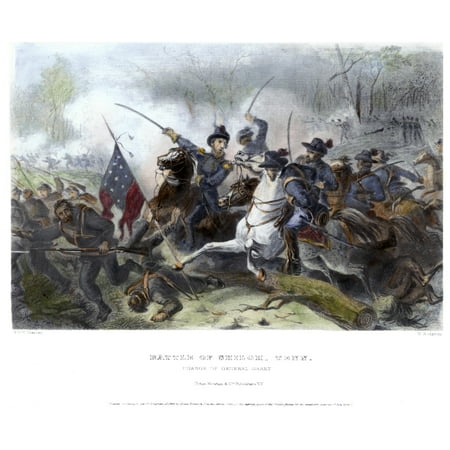 Battle Of Shiloh 1862 Ngeneral Ulysses S Grant Leading Union Forces At The In Tennessee During American Civil War 6 7 April Steel Battle Of Shiloh 1862 Ngeneral Ulysses S Grant Leading Union Forces At The In Tennessee During American Civil War 6 7 April Steel