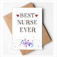 thumbnail image 1 of Best nurse ever Quote Respected Welcome Back Greeting Cards Envelopes Blank, 1 of 3