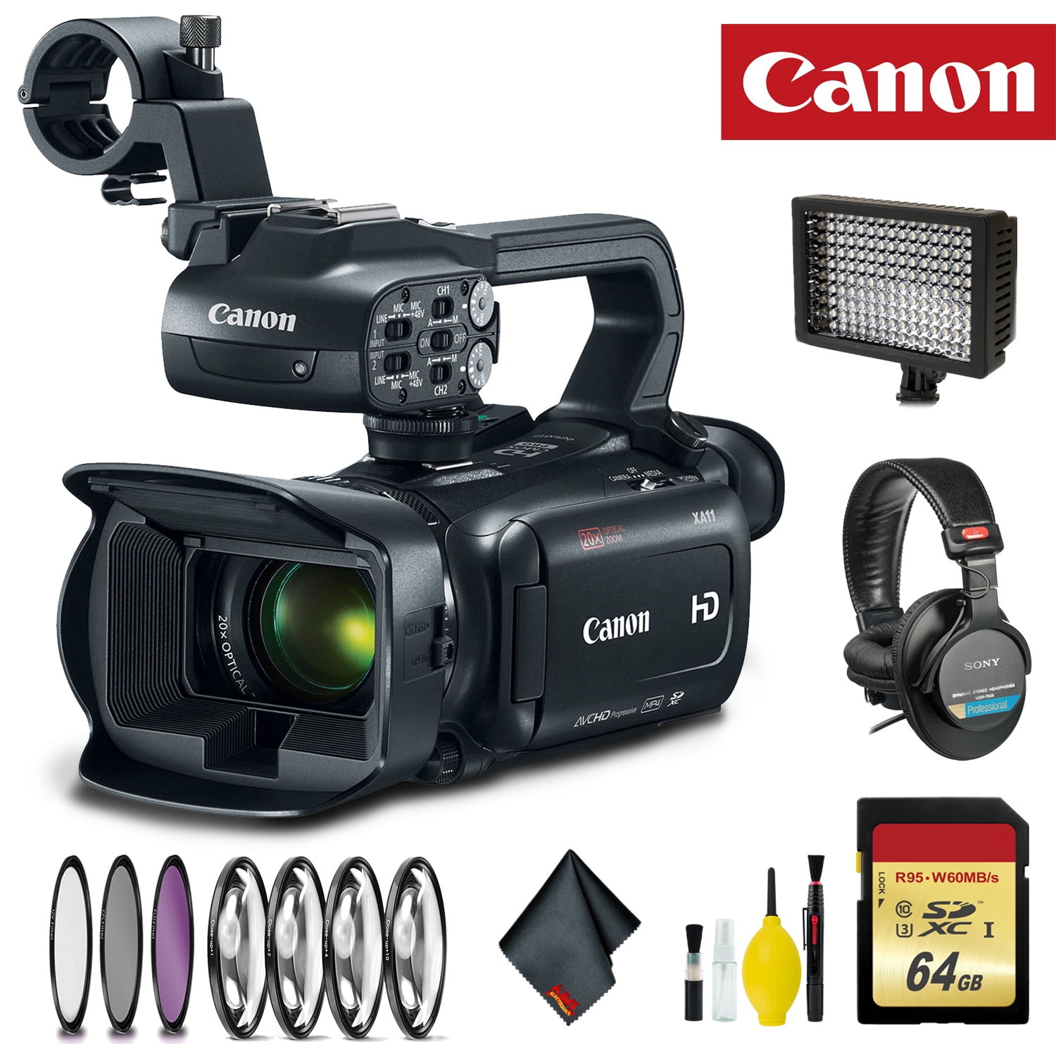 Canon XA11 Compact Full HD Camcorder with HDMI and Composite Output Pro
