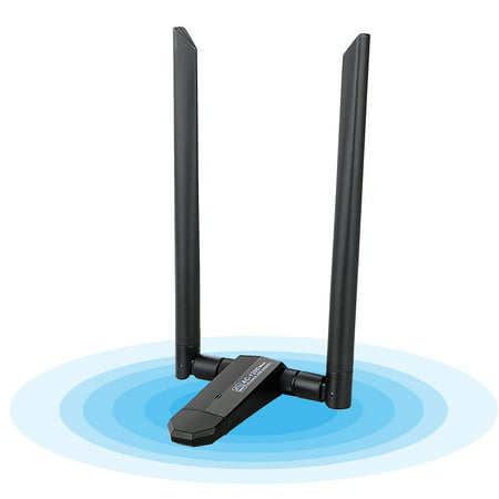 1200Mbps Dual Band Wireless Desktop USB 3.0 WiFi Adapter Antennas Networks (Best Wireless Network Card For Desktop)