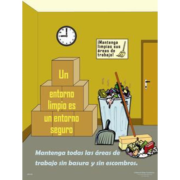 Clean Environment Safety Poster Spanish