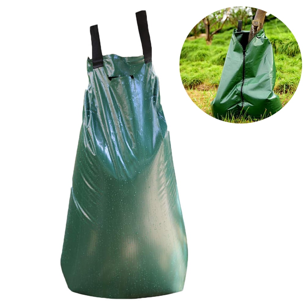 Tree Watering Bag 20 Gallon Watering Bag for Trees with Heavy Duty Zipper Premium PVC Tree Bags Slow Release Drippers Bag for Trees 5 Pack 5-8 Hours Releasing Time 