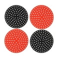 thumbnail image 1 of Tapis pour Friteuse à Air Chaud, 450 F 230 Antiadhérence Doublures Réutilisables en Silicone pour Accessoires de Friteuse à Air 2 X 23 Cm/9,1 Po Rouge, 2 X 23 Cm/9,1 Po Noir, 1 of 7