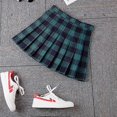 thumbnail image 3 of Minifalda a cuadros de patinador de tenis informal plisada de cintura alta para mujer, 3 of 4