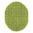 thumbnail image 3 of Unique Loom Trellis Shag Collection Area Rug - Ruth (7' 10" x 10' Oval Green/Ivory), 3 of 10