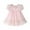Pink, variant on famuka Baby Girl Princess Dress Toddler Summer Puff Sleeve Tulle Dress Little Kid Floral Casual Dress