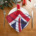 thumbnail image 2 of British Flag Cloth Napkins Set of 4,20x20 Inches Napkins Cloth Washable Reusable Soft for Dinner,Wedding,Parties,Home Dinner,Tableative Decor Gift, 2 of 7