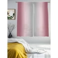 thumbnail image 4 of Sheer Curtains 72 Inches Long, Pink Ombre Light Filtering Window Curtains for Living Room/Bedroom, Modern Grey Gradient Farmhouse Art Rod Pocket Voile Sheer Curtain Drapes, 52"W x 72"L, 2 Panels, 4 of 8