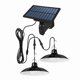thumbnail image 2 of Lámpara Colgante Solar para Exteriores, LED Impermeable, Candelabro de Doble Cabezal, Decoraciones Cobertizos, Graneros y Habitaciones, 2 of 5