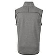 thumbnail image 3 of Men's Cutter & Buck Heather Gray Texas A&M Aggies Big & Tall Mainsail Sweater-Knit Full-Zip Vest, 3 of 3