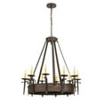thumbnail image 5 of Meyda Tiffany 204202 Costello 10 Light 35" Wide Taper Candle Style Chandelier - Copper, 5 of 6