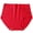 #1_Red, variant on Women's Plus Size Leak-Proof Underwear High Waist Cotton Briefs Tummy Control Full Coverage Lace Trim Breathable Comfort Daily Wear