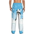 thumbnail image 3 of Xecao Collie in Bathtub Men's Straight Lounge Pajama Pants: The Ultimate in Comfortable Sleepwear, 3 of 9