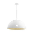 thumbnail image 4 of Perimeter Collection One-Light White Mid-Century Modern Pendant with metal Shade, 4 of 11