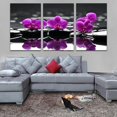 thumbnail image 7 of Yirtree Pink Flower Picture Wall Art Decor Canvas 3 panels Wall Art Print Floral Paintings Decoration for Bedroom Living Room, 7 of 7