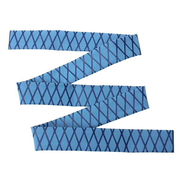 Funda antideslizante para caña de pescar, tubo termoencogible, empuñadura de raqueta de 35 mm Azul