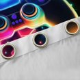 thumbnail image 4 of Manfei Multicolor Cartoon Console Black Out Curtains,Gamer Gaming Curtains Pack of 2 (42x63 Each),Rainbow 3D Hexagon Bedroom Curtains For Adults,Luxury Bedroom Decor, 4 of 6