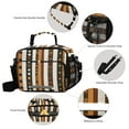 thumbnail image 3 of FORMRS Student Lunch Bag Insulated Reusable Cooler Box with Zipper Pockets, Abstract Dots, 3 of 9