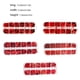 thumbnail image 5 of Guardurnaity Nail Wraps Sticker DIY Crafting Etiquetas de manicura ultrafinas Pulido de tamaño mixto Copos de brillo profesional de suministros Juegos de manicura cuatro Conjunto rojo Guardurnaity CE012446-04B, 5 of 6