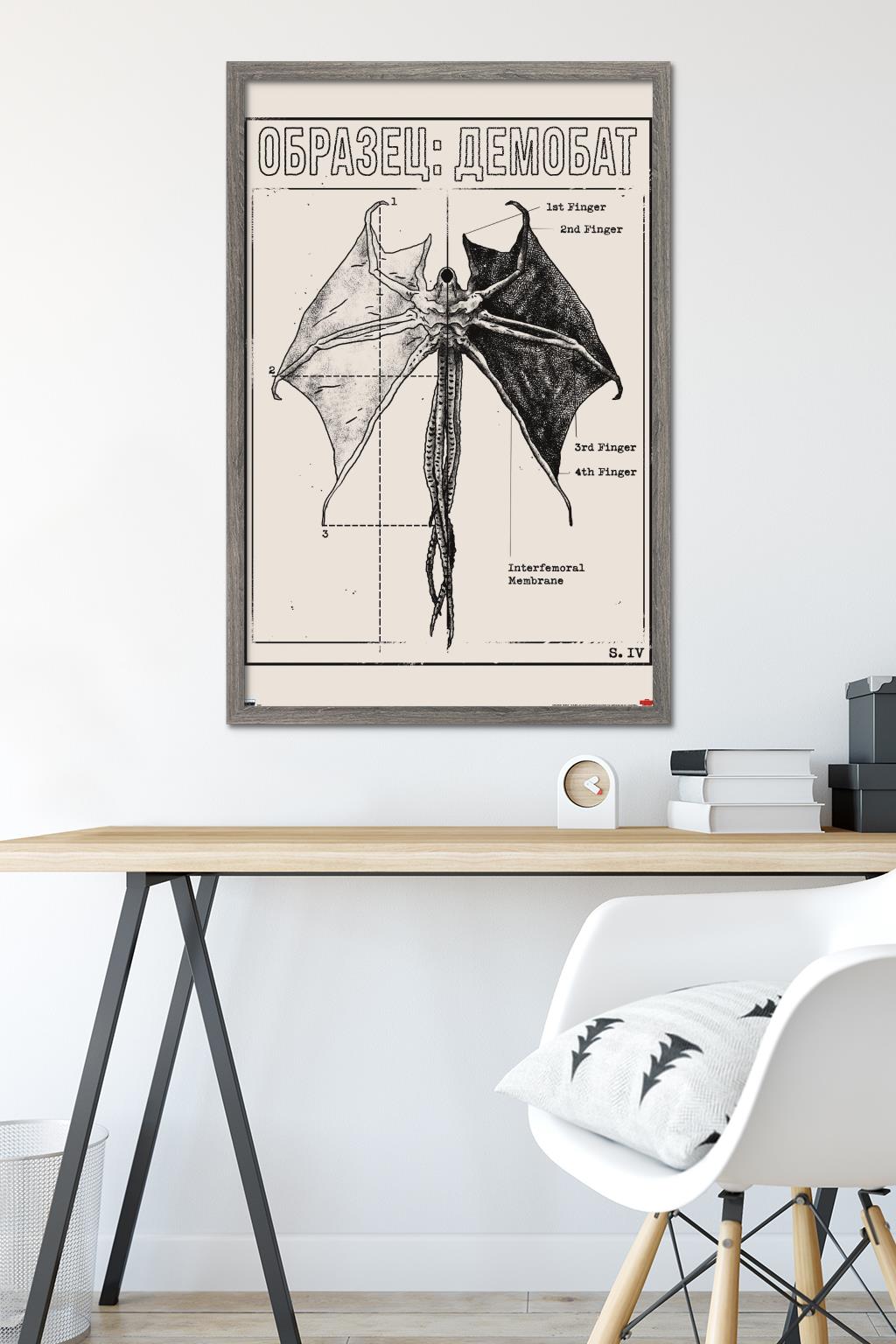 Netflix Stranger Things: Season 4 - Demogorgon Wall Poster, 22.375" x 34" Framed