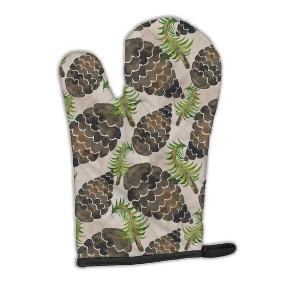 Caroline's Treasures Watercolor Pine Cones Oven Mitt