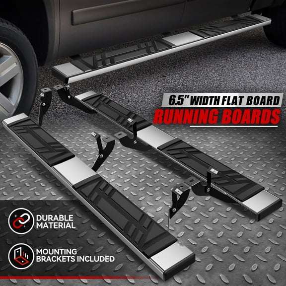 Nuvision for 99-13 Silverado Sierra Extended Cab 6.5" Premium Running Board Step Nerf Bar