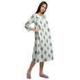 thumbnail image 3 of Moomaya Chemise de Nuit en Coton Imprimé pour Femmes, 3 of 6