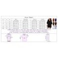 thumbnail image 3 of YAYUBA Hawaiian Dresses for Women Fashion Loose Casual Solid Color V Neck Five Quarter Sleeve Flared Sleeve Dress Beach Vacation Clothes for Women, 3 of 5