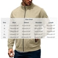 thumbnail image 2 of Zvmxot Men Fleece Sweatshirts Full Zip Stand Neck Sweatshirt with Zipper Pockets Casual Long Sleeve Jackets for Men, 2 of 7