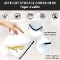 thumbnail image 3 of Contenedores de Alimentos Premium, sin BPA, Apilables, juego de 8 Recipientes Herméticos para Almacenar, Adecuados para Cocina, Refrigerador, Gabinete, 3 of 4