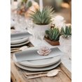 thumbnail image 6 of Cloth Napkins Set of 6 - 20x20 Inches, Red Grey Washable Reusable Table Napkins, Gray Farmhouse Modern Rustic Soft & Absortbent Dining Napkin for Party Wedding Hotel Restaurant, 6 of 8