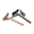 thumbnail image 2 of Stainless Steel Double Edge Shaving Razor Safety Beard Razor Manual Mustache Removal Traditional Shaving Tool for Hotel Home Travel, 2 of 6