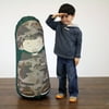 Kid Tough Fitness Inflatable Free-Standing Punching Bag + Machine Washable Fabric Cover Soldier Ethan by Bonk Fit