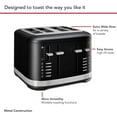 thumbnail image 4 of KitchenAid 4 Slice Metal Toaster | Matte Black, 4 of 8