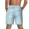 thumbnail image 4 of Balery Blue Marble Mens Swim Trunks Swim Shorts for Men Quick Dry Inseam Beach Shorts with Compression Liner Pocket-XX-Large, 4 of 9