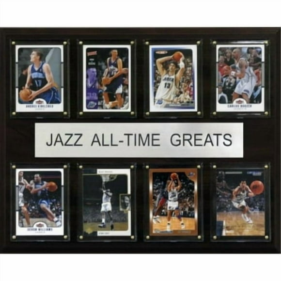 NBA 12""x15"" Utah Jazz All-Time Greats Plaque