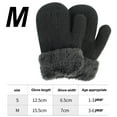 thumbnail image 2 of Unisex Cute Warm Fleece Lined Knit Thick Thermal Gloves for Boys Girls, 2 of 5