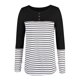 thumbnail image 5 of Camisas Para Mujer Camisetas de Gran Tamaño Manga Larga Casual Moda Cuello Redondo Estampado A Rayas Camiseta de Cuello Redondo Blusa Superior Odeerbi ODB135707, 5 of 5