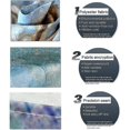 thumbnail image 2 of Shower Curtain Waterproof Polyester Fabric Bathroom , Mildew-resistant Anti-bacterial 3d Digital Printing Pattern Shower Curtains With 12 Ring Hooks, 2 of 5