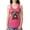 Hot Pink, variant on My Favorite Breed is The One In Need | Colorful Labrador Dog | Dean Russo Art Animal Lover Ladies Racerback Sleeveless Top, Hot Pink, M