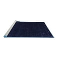 thumbnail image 2 of Ahgly Company Machine Washable Indoor Square Abstract Blue Contemporary Area Rugs, 3' Square, 2 of 4