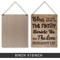 thumbnail image 2 of Zomyto Kitchen Sign Gift Farmhouse Bless the Food Before Us the Family Wooden Hanging Sign Plaque Rustic Wall Art Decor for Home Kitchen Decoration 10 x 8 Inches, 2 of 4