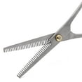 thumbnail image 6 of Jeffers Pet Grooming Thinning Shears for Dogs & Cats, 7 Inch Stainless Steel Scissors with 30-Tooth Blade, Adjustable Tension, Finger Rest, 6 of 8