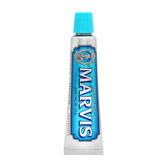 Marvis Aquatic Mint Toothpaste, 25ml - Travel Size Ocean Freshness