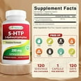 thumbnail image 3 of (3 pack) Best Naturals 5-HTP 200 mg 120 Vegetarian Capsules, 3 of 9
